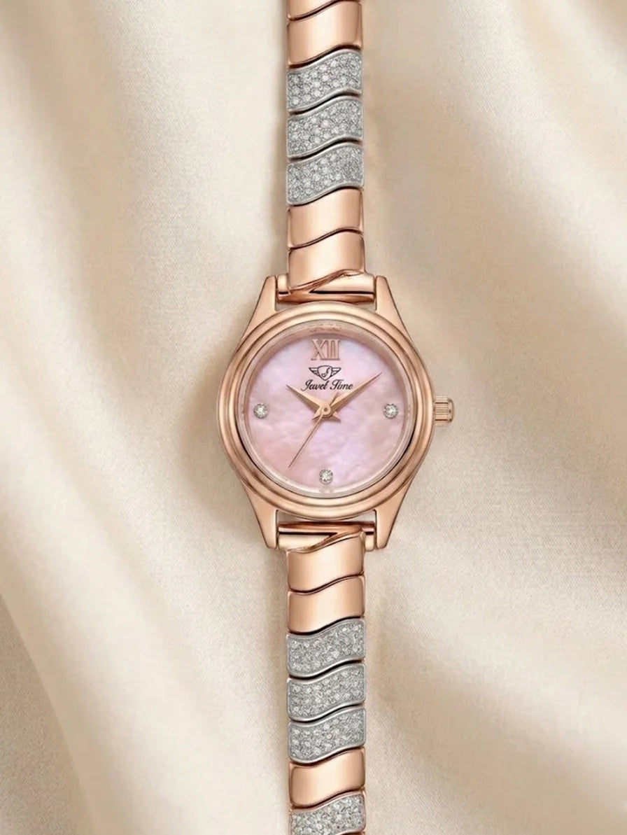 Champagne Glow Watch in 92.5 Silver