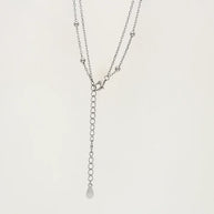 Celestial Dot Lariat Chain in 92.5 Silver
