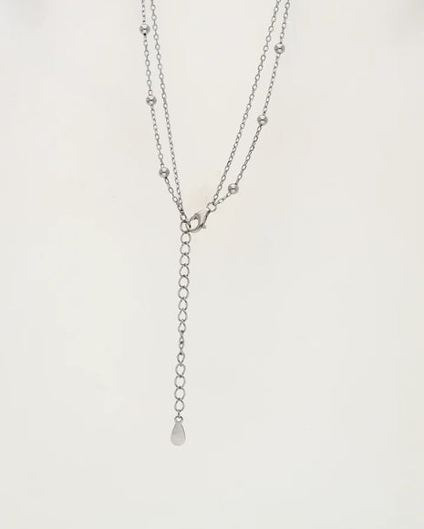 Celestial Dot Lariat Chain in 92.5 Silver