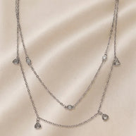 Triangle Spark Lariat Chain in 92.5 Silver