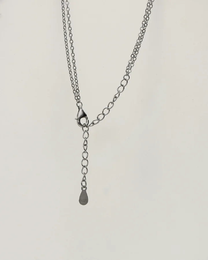 Triangle Spark Lariat Chain in 92.5 Silver