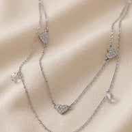 Sweetheart Lariat Chain in 92.5 Silver