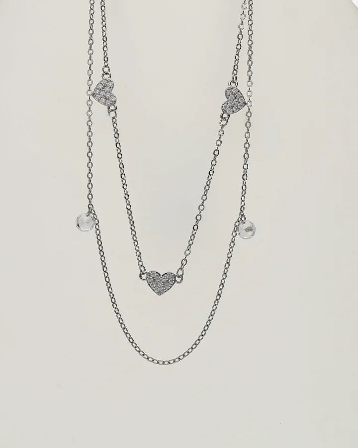Sweetheart Lariat Chain in 92.5 Silver