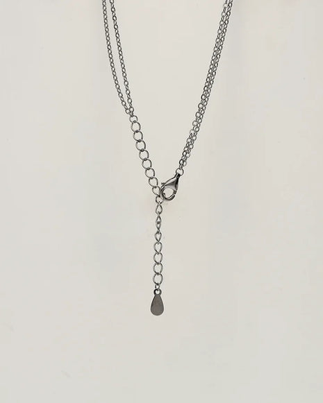 Pear Drop Lariat Chain in 92.5 Silver