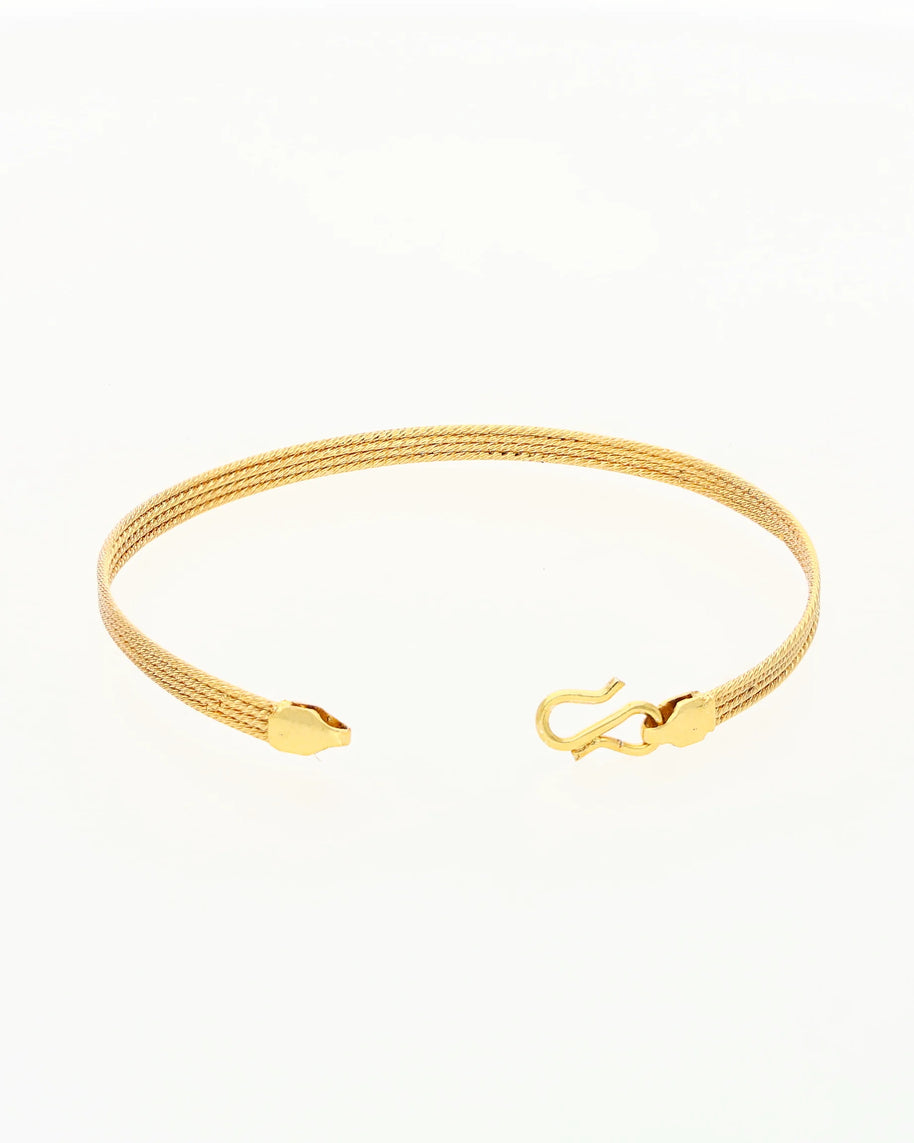 Golden Weave Bracelet in 92.5 Silver