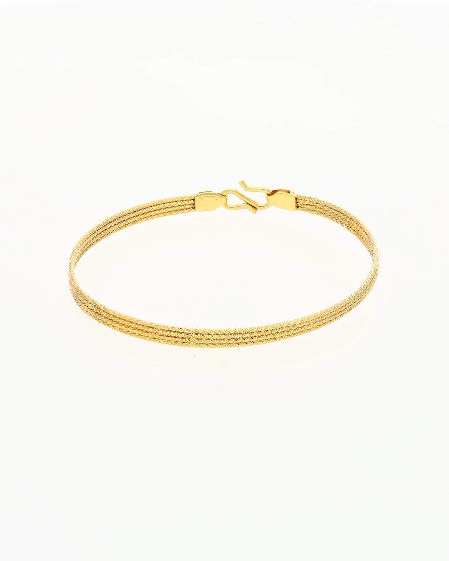 Golden Weave Bracelet in 92.5 Silver