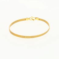 Golden Weave Bracelet in 92.5 Silver