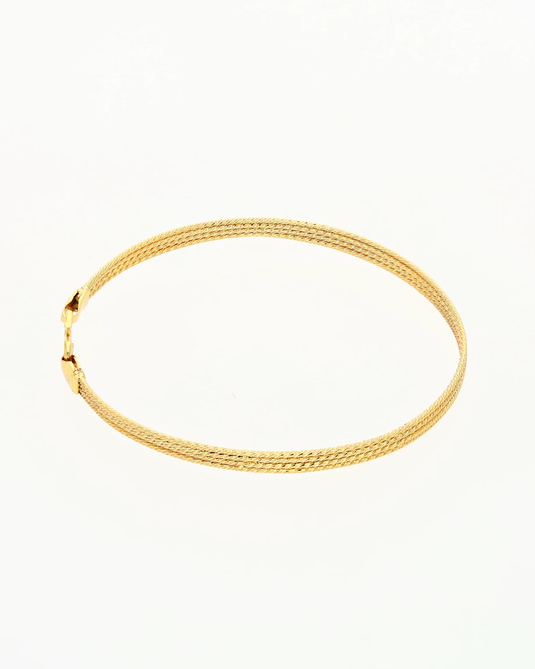 Golden Weave Bracelet in 92.5 Silver