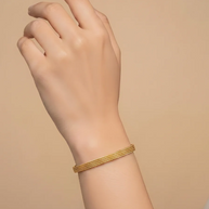 Golden Weave Bracelet in 92.5 Silver