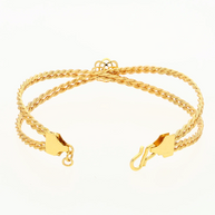 Floral Mesh Bracelet in 92.5 Silver