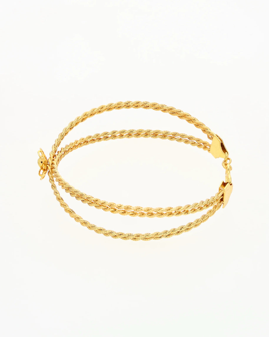 Floral Mesh Bracelet in 92.5 Silver