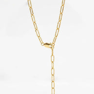 Golden Orbit Omega Necklace in 92.5 Silver
