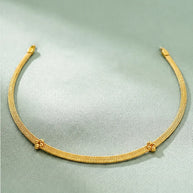 Royal Bloom Omega Necklace in 92.5 Silver