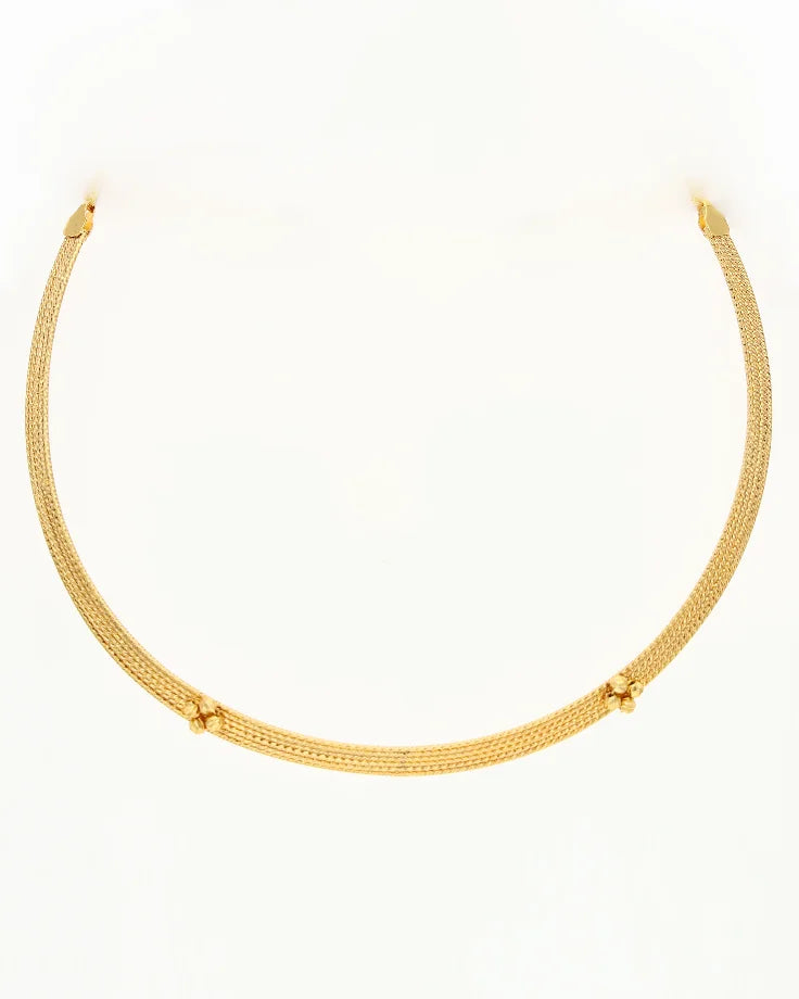 Royal Bloom Omega Necklace in 92.5 Silver