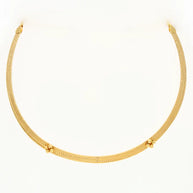 Royal Bloom Omega Necklace in 92.5 Silver