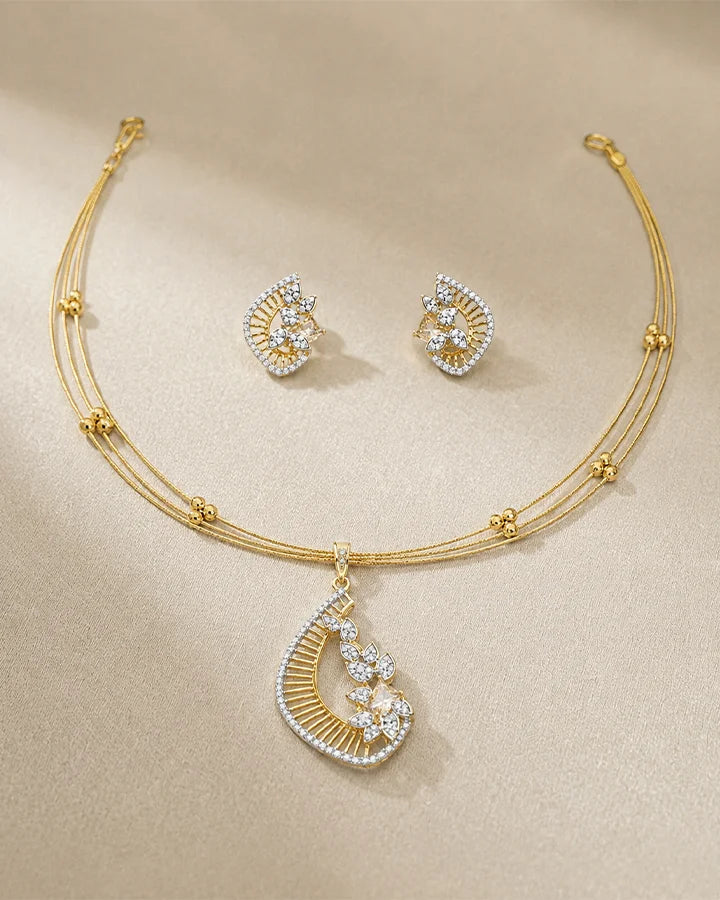 Trinity Glow Set in 92.5 Silver