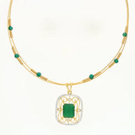 Emerald Grace Set in 92.5 Silver