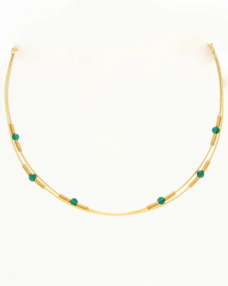 Emerald Grace Set in 92.5 Silver