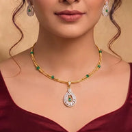 Emerald Royale Set in 92.5 Silver