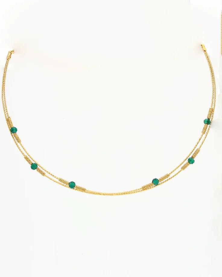 Emerald Royale Set in 92.5 Silver