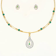 Emerald Royale Set in 92.5 Silver