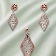 Diamond Charm Duo in 92.5 Silver