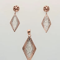 Diamond Charm Duo in 92.5 Silver