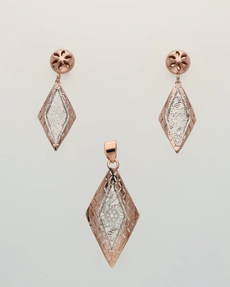 Diamond Charm Duo in 92.5 Silver