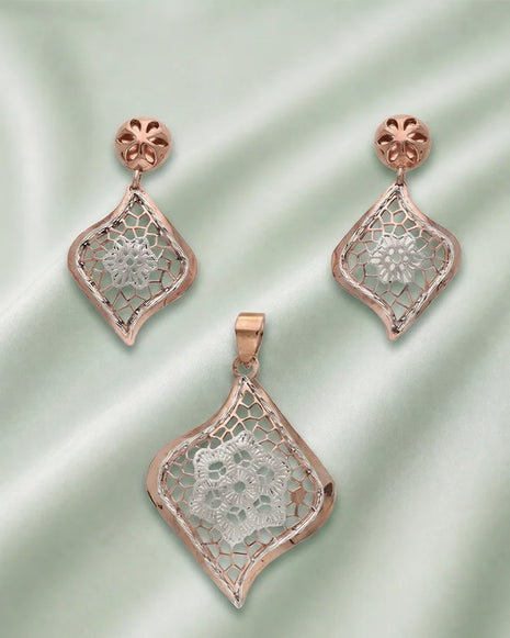 Floral Charm Duo in 92.5 Silver