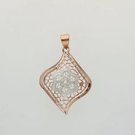 Floral Charm Duo in 92.5 Silver