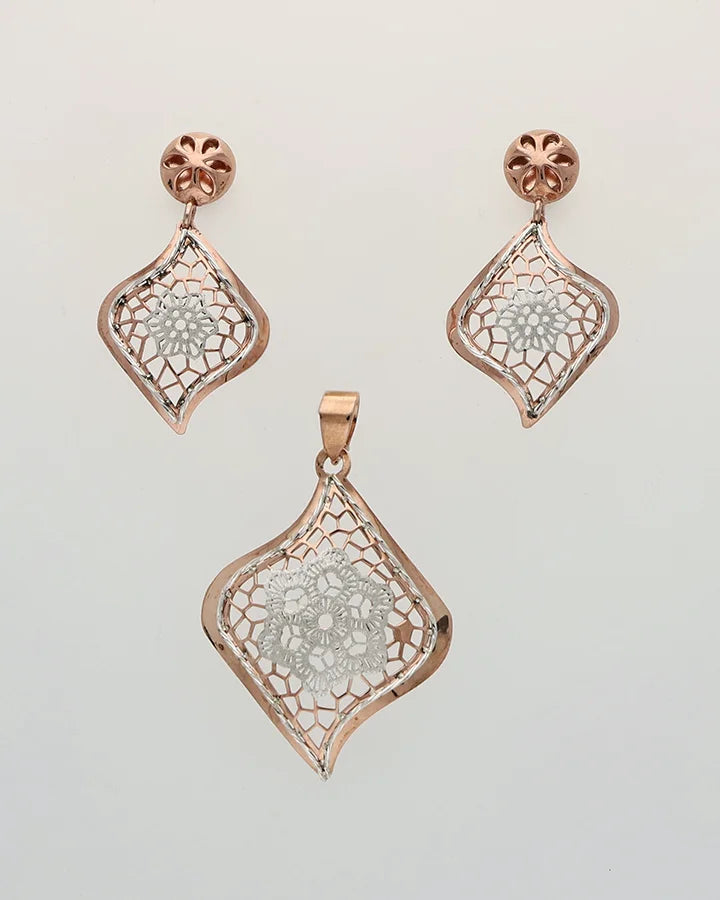 Floral Charm Duo in 92.5 Silver