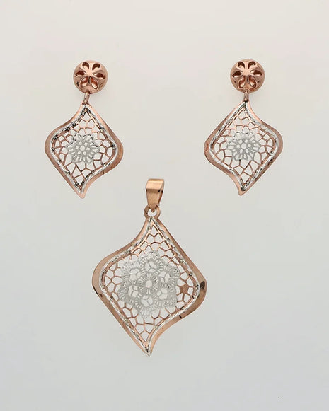 Floral Charm Duo in 92.5 Silver