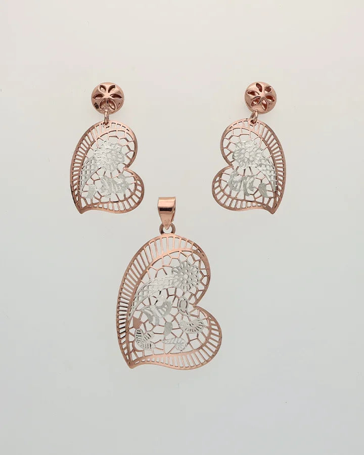 Sweetheart Charm Duo in 92.5 Silver