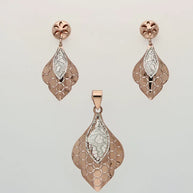 Peacock Charm Duo in 92.5 Silver