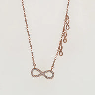 Rose Infinity Duo in 92.5 Silver
