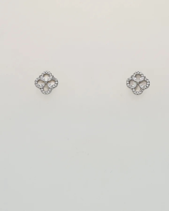 Floral Spark Charm Duo in 92.5 Silver