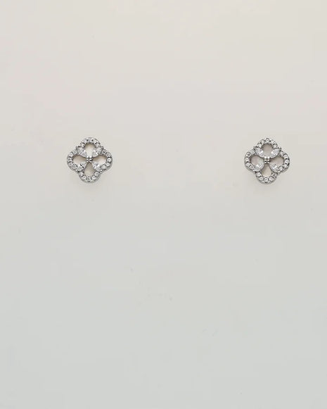 Floral Spark Charm Duo in 92.5 Silver