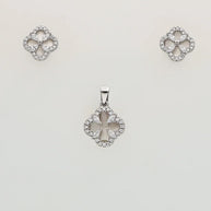 Floral Spark Charm Duo in 92.5 Silver
