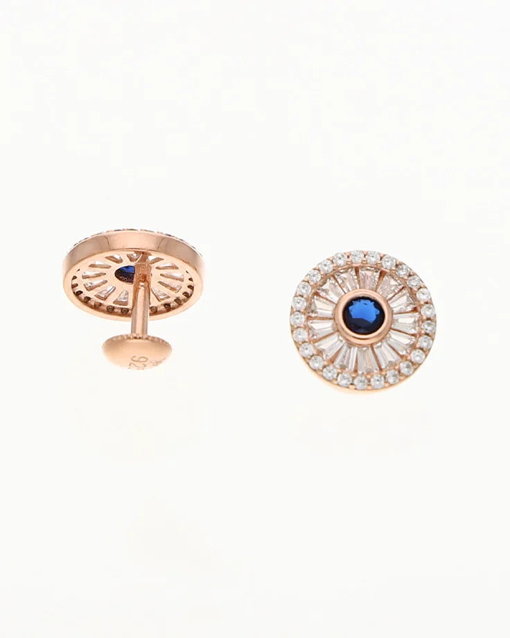 Sapphire Halo Charm Duo in 92.5 Silver
