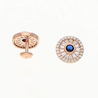 Sapphire Halo Charm Duo in 92.5 Silver