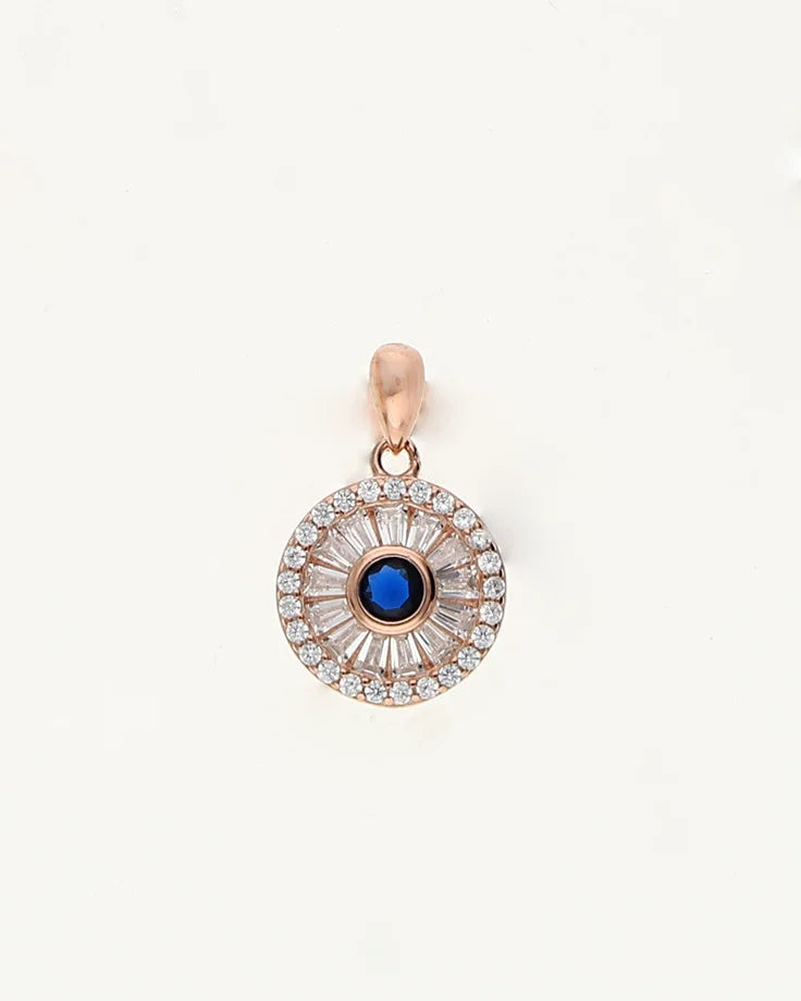 Sapphire Halo Charm Duo in 92.5 Silver