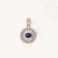 Sapphire Halo Charm Duo in 92.5 Silver