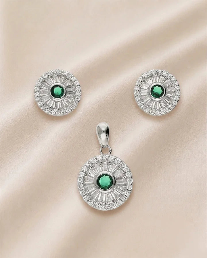 Aura Verde Duo in 92.5 Silver
