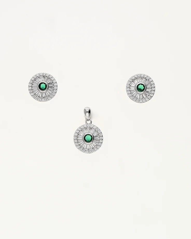 Aura Verde Duo in 92.5 Silver