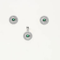 Aura Verde Duo in 92.5 Silver