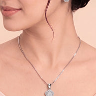 Snow Blossom Charm Duo in 92.5 Silver