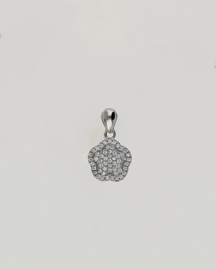 Snow Blossom Charm Duo in 92.5 Silver