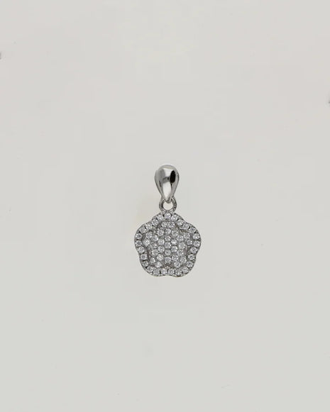Snow Blossom Charm Duo in 92.5 Silver