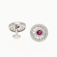 Rubina Halo Charm Duo in 92.5 Silver