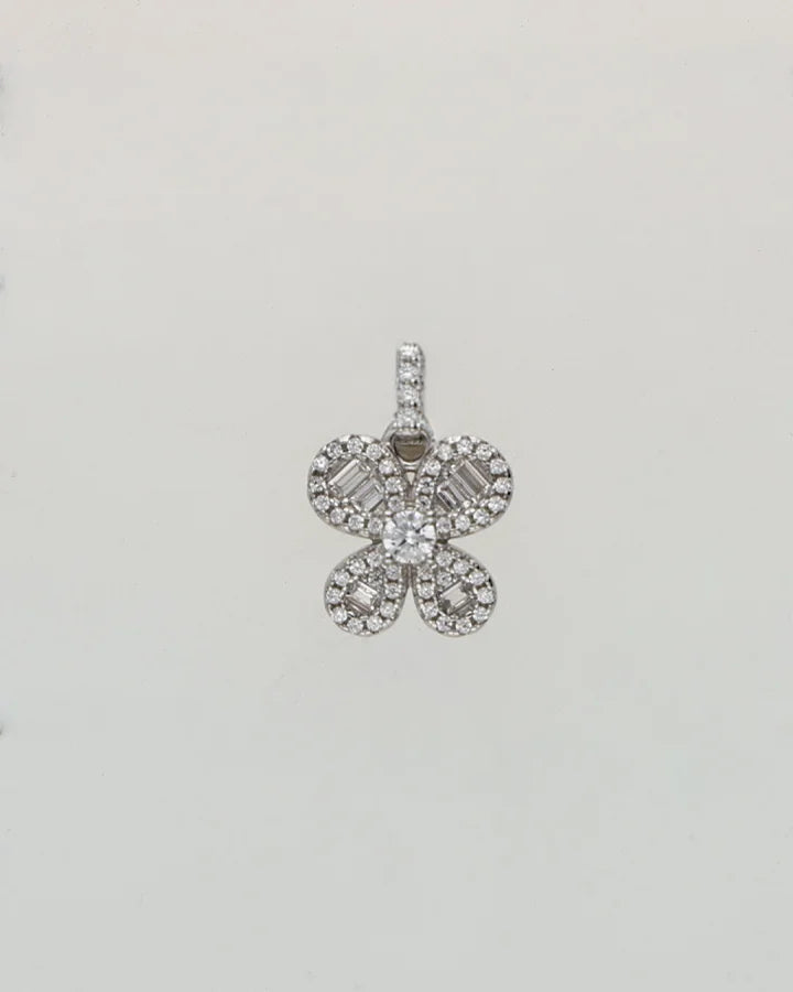 Rose Bloom Charm Duo in 92.5 Silver
